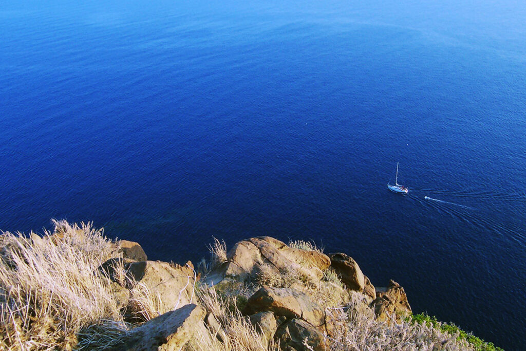 Il tramonto a Stimpagnato 3 barca a vela da Stimpagnato