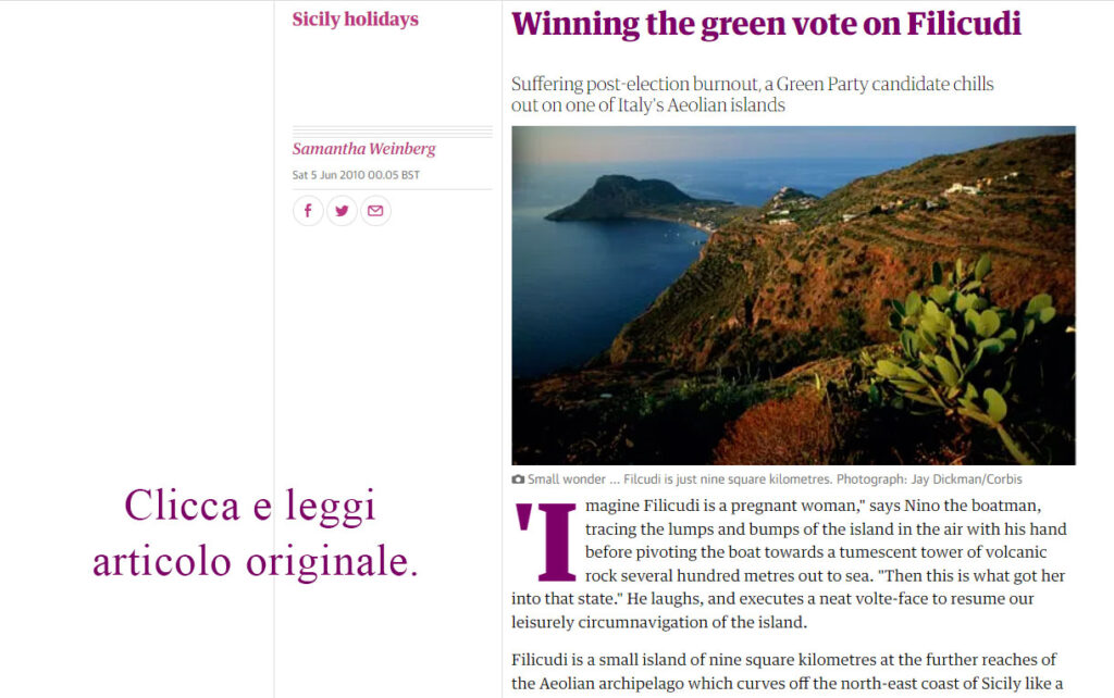 the guardian winning the green vote filicudi2022